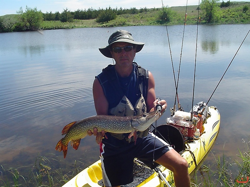 Marty with a Nebraska pike