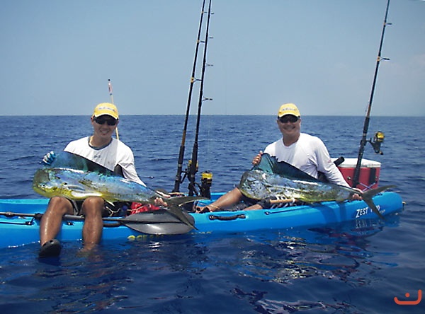 Tandem fishing Hawaii style