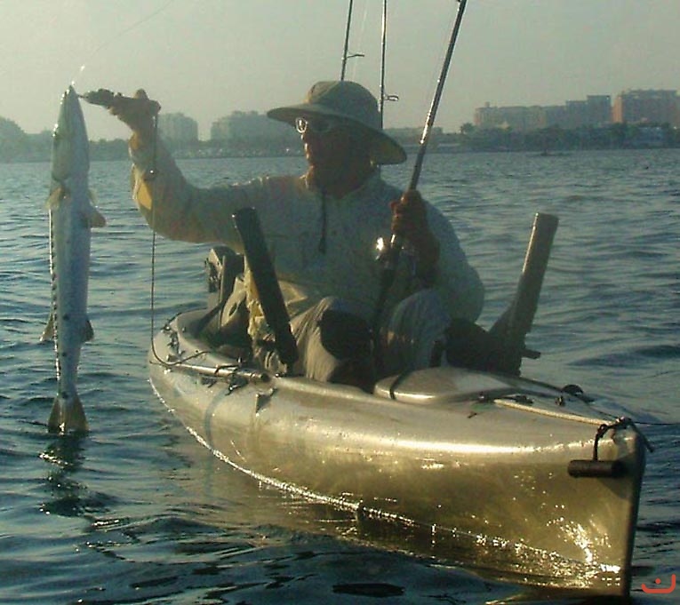 Jon with barracuda