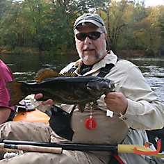 Mike with a nice smallie