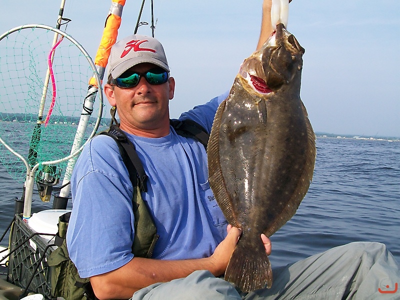 Chris with a nice fluke